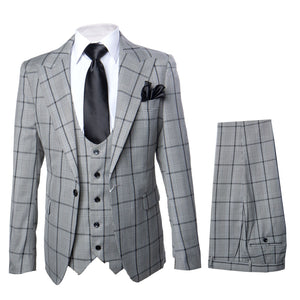 Rossi Man Tom RM1855 – Elegant Men’s Tailored 3-Piece Suit for Formal Occasions - Modern Fit