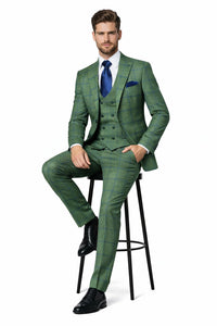 Rossi Man MAX RM1841 Slim Fit 3-Piece Suit – Men’s Formalwear