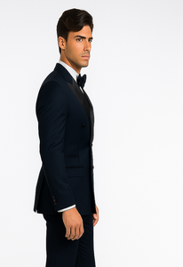 Rossi Man Zeus RM1004 – Premium Men’s Tuxedo for Classic Formal Style - Modern Slim Fit Black-Tie