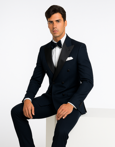 Rossi Man Zeus RM1004 – Premium Men’s Tuxedo for Classic Formal Style - Modern Slim Fit Black-Tie