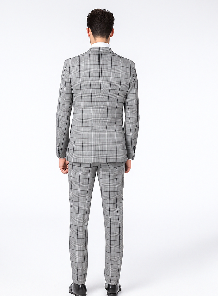 Rossi Man Tom RM1855 – Elegant Men’s Tailored 3-Piece Suit for Formal Occasions - Modern Fit