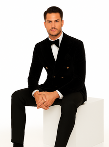 Rossi Man Zeus RM1575 – Men’s Tuxedo for Formal Events- Slim Fit Black-Tie Suit