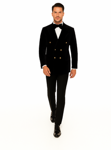 Rossi Man Zeus RM1575 – Men’s Tuxedo for Formal Events- Slim Fit Black-Tie Suit