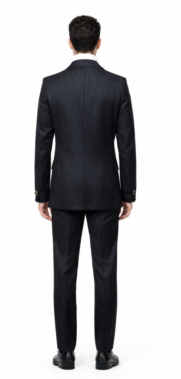 Rossiman Men’s Black Safari Walking Suit – Jacket & Trousers Set