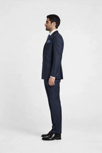 Rossiman Men’s Blue Slim Fit Suit | Modern Tailored Formalwear – Italian 3-Piece Elegant Suit for Men