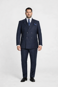 Rossiman Men’s Blue Slim Fit Suit | Modern Tailored Formalwear – Italian 3-Piece Elegant Suit for Men