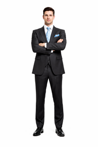 Rossiman Men’s Dark Gray Slim Fit Suit | 3-Piece Vested Set with Flat Front Pants – Italian Tailored Modern Elegance