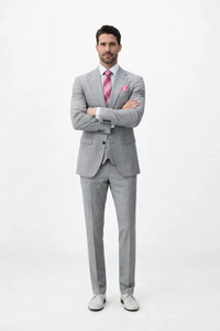 Rossiman Men’s Dress Suit | Timeless Classic Formal Suit for Men – Italian Tailored Luxury Slim Fit Design
