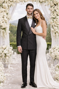 Rossiman Rossi Men’s Formal Suit | Stylish Tailored Dress Suit by Rossi Man – Italian Slim Fit Luxury Formalwear