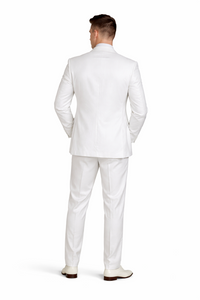 Rossiman Rossi Men’s Dress Suit | Classic Tailored Formalwear – Italian Slim Fit Luxury Suit for Men