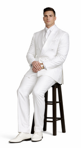 Rossiman Rossi Men’s Dress Suit | Classic Tailored Formalwear – Italian Slim Fit Luxury Suit for Men
