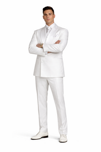 Rossiman Rossi Men’s Dress Suit | Classic Tailored Formalwear – Italian Slim Fit Luxury Suit for Men