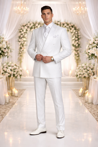 Rossiman Rossi Men’s Dress Suit | Classic Tailored Formalwear – Italian Slim Fit Luxury Suit for Men