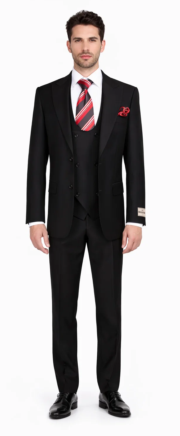 Rossiman Rossi Men’s Dress Suit | Premium Tailored Suit for Formal Occasions – Italian-Inspired Luxury Slim Fit Design