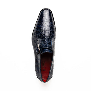 Marco_Di_Milano Rovigo: Navy Leather Dress Shoe