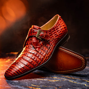 Marco Di Milano Rovigo: Rustic Cognac Leather Loafers