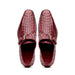 Marco Di Milano Luigi Caiman Crocodile Monk Strap Wine