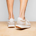 Zelli Roxi Luxury Sneaker in Taupe Suede and Smooth Calfskin