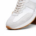 Zelli Roxi Italian Suede and Calfskin Luxury Sneaker in White