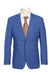 Royal Blue English Laundry Notch Suit: Slim Fit Winpane Plaid - USA Men's Outlet