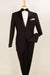 Royal Diamond Men's Classic Fit 2-Button Poplin Tuxedo Pant in Black - USA Men's Outlet