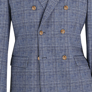Men Regular-Fit Windowpane Blazer Jacket
