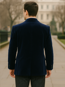 Sapphire Velvet Roderick Smoking Jacket – Men's Evening Wear
