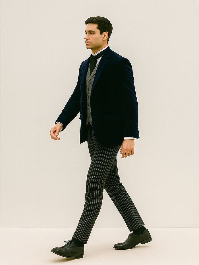 Sapphire Velvet Roderick Smoking Jacket – Men's Evening Wear