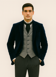 Sapphire Velvet Roderick Smoking Jacket – Men's Evening Wear