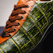 Marco_Di_Milano Saulo: Green & Cognac Leather Shoe