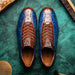 Marco_Di_Milano Saulo Blue Jeans Luxury Leather Shoe