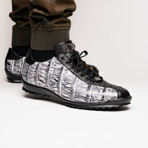 Marco_Di_Milano Saulo Newspaper Black Leather Luxury Shoe