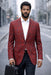 Burgundy Blazer Mens Sport Coat
