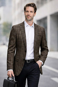 Brown Blazer Mens Sport Coat