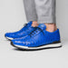 Marco_Di_Milano Scanno: Electric Blue Italian Leather Shoe