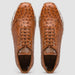 Marco Di Milano Scanno Cognac Ostrich Quill Sneakers 