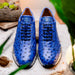 Marco_Di_Milano Scanno: Electric Blue Italian Leather Shoe