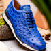 Marco_Di_Milano Scanno: Electric Blue Italian Leather Shoe