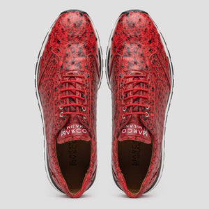 Marco Di Milano Scanno Antique Red Leather Loafer