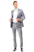 Sean Alexander Men's Light Grey Slim Fit Tuxedo - 2 Button Wedding & Prom - USA Men's Outlet