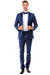 "Sean Alexander Men's Two Button Slim Fit Indigo Blue Tuxedo for Weddings & Proms" - USA Men's Outlet