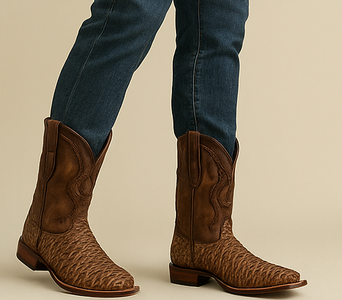 Dan Post Men's Stanley Leather Square Toe Boots - Tan