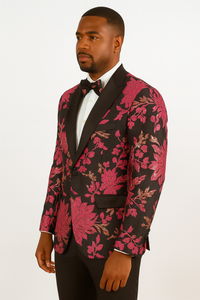 Hot Pink Fuchsia and Black