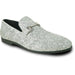 Silver Glitter Sequin Tuxedo Loafers | Bravo | Modern Men's Dress Shoes - USA Men's Outlet