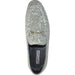 "Silver Grey Glitter Sequin Tuxedo Loafers: Elevate Your Prom Look with the Latest Menswear from Bravo" - USA Men's Outlet