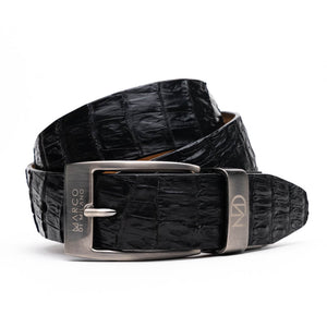 Marco_Di_Milano Silvio Belt Black Leather Loafer