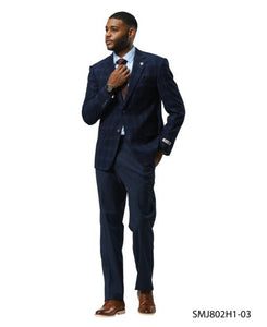 Stacy Adams Men's Hybrid Fit Sport Coat - Glen Plaid Pattern