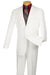 Sophisticated White Wool Feel Suit | Men's Modern Fit, 2-Button | Apollo King CLOSE OUT 52R - USA Men's Outlet