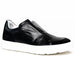 Zelli Spettacolare Calfskin & Suede Slip-On Sneakers in Black