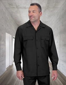 Statement Men's 2 Piece 100% Wool Walking Suit - Pleated Wide Leg Pants